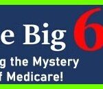 The Big 65 Medicare insurance services red white and blue logo.