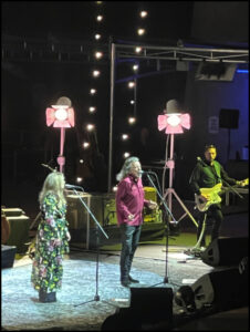 Photo of Robert Plant and Alison Krauss performing at Red Rocks in Colorado but not singing about Medicare advertising under scrutiny..