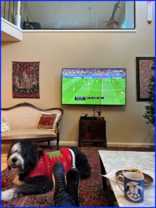 Karl and Plato watch soccer_The Big 65