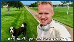 Karl Bruns-Kyler and his friend Plato_Minnesota Medicare insurance broker.