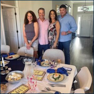 David and family celebrating Passover - friends of The Big 65.