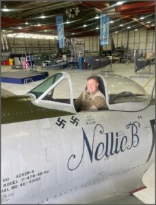 Nicholas visiting WW II fighter planes_The Big 65.