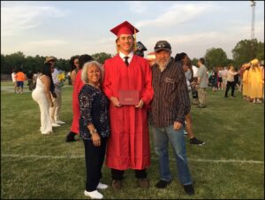 Nick and Annie with grandson graduation Colorado.