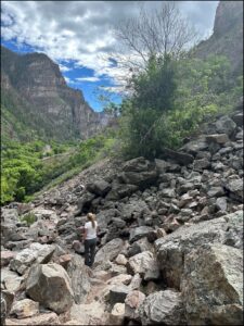Photo of Quantz of The Big 65 hiking in the Rockies of Colorado.