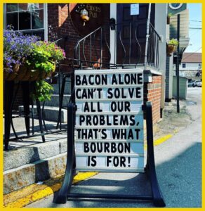 Bacon alone cannot solve all our problems sign in Colorado.