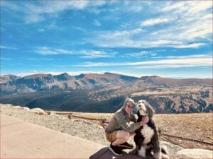 Plato and Karl in the Rocky Mountains of Colorado.