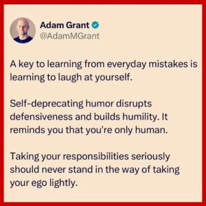 Adam Grant twitter post.