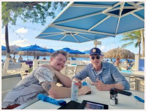 Karl and Nic in Aruba.