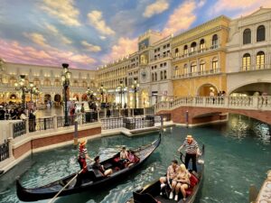 Venice reproduction scene in Las Vegas.