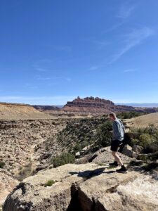 Karl Bruns-Kyler looking over a cliff in Utah.