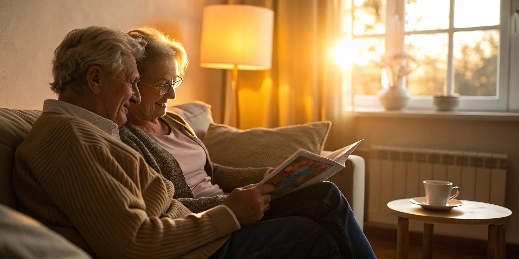 Couple researches SelectQuote Medicare plan reviews.