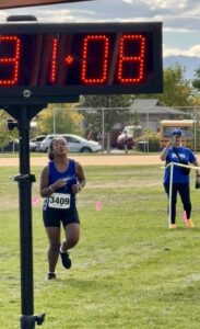 Miti reunning in a cross country event.