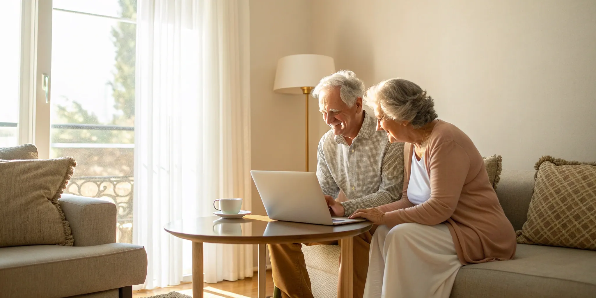 Couple comparing Medicare plans on eHealth.