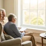 Medicare Advantage vs. Medicare plans comparison on tablet with cost charts.