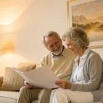 Couple reviewing Medicare Supplement insurance plans.