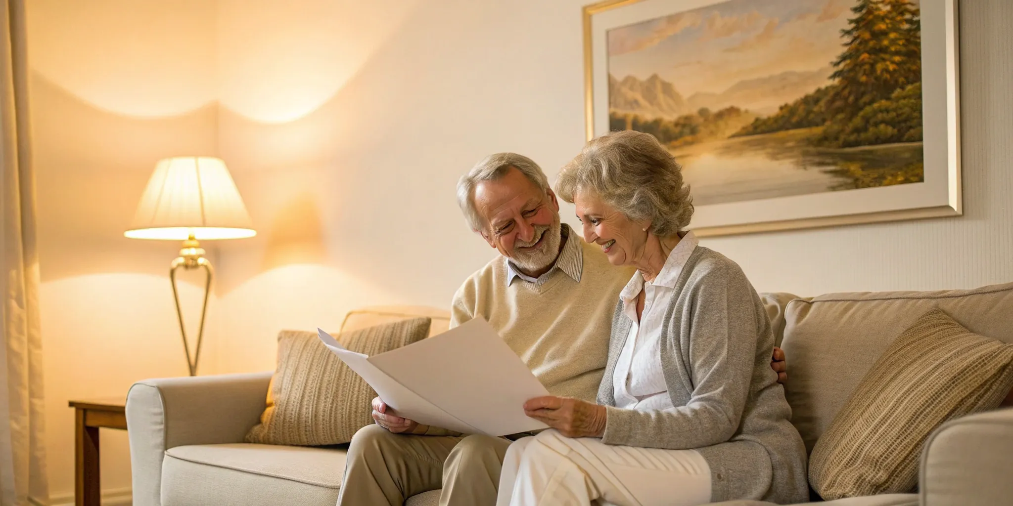 Couple reviewing Medicare Supplement insurance plans.
