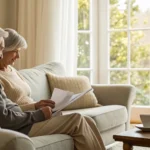 Couple reviews SelectQuote term life insurance quote.