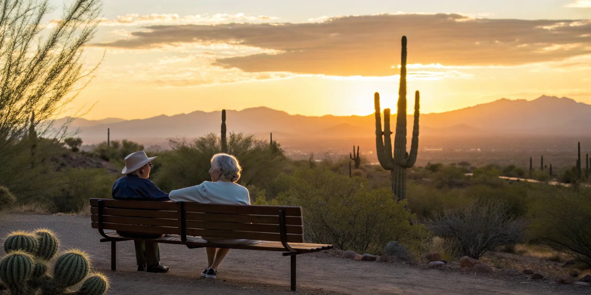 Seniors in Arizona discussing their options for Medicare supplements.