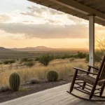 A peaceful Texas porch, a great place to compare Medigap plans.