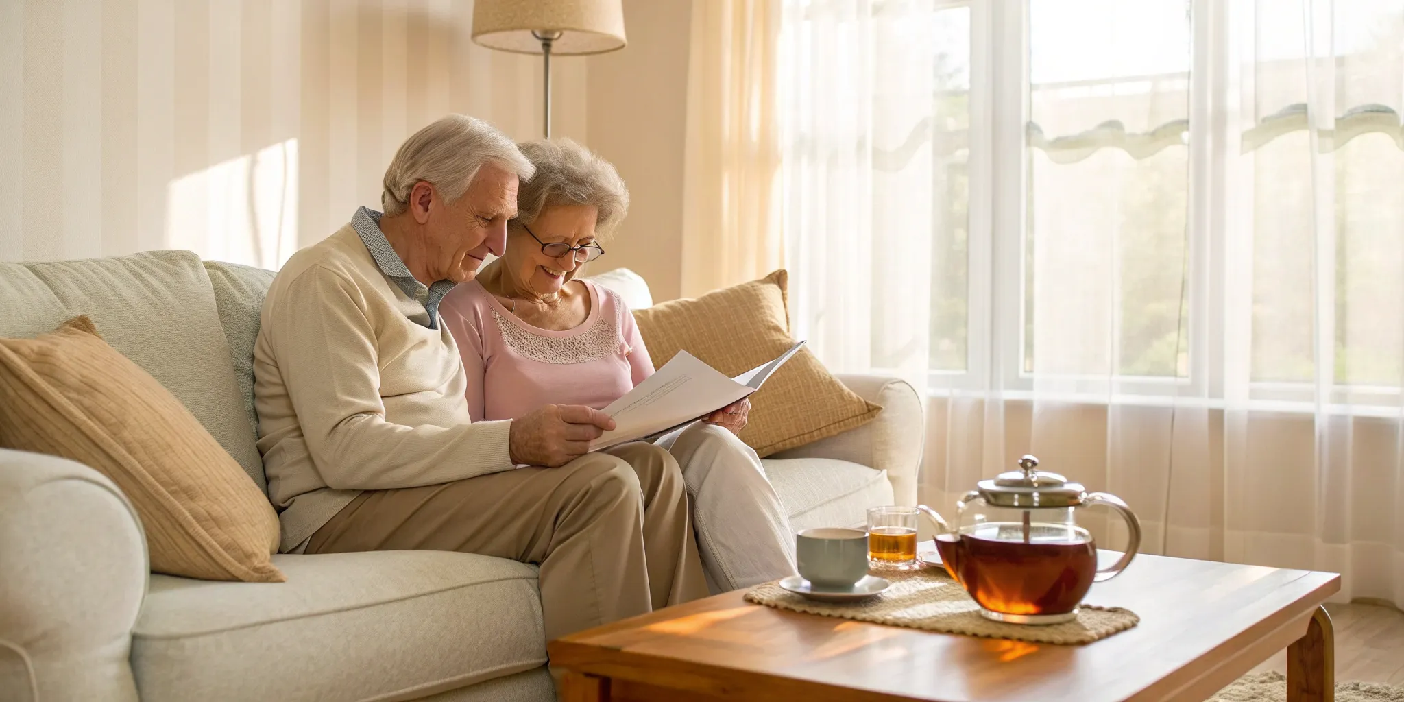 Couple in Pennsylvania comparing Medigap plans to find the right coverage.