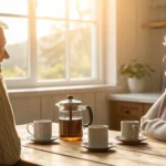 A senior couple reviewing Washington Medigap plans.