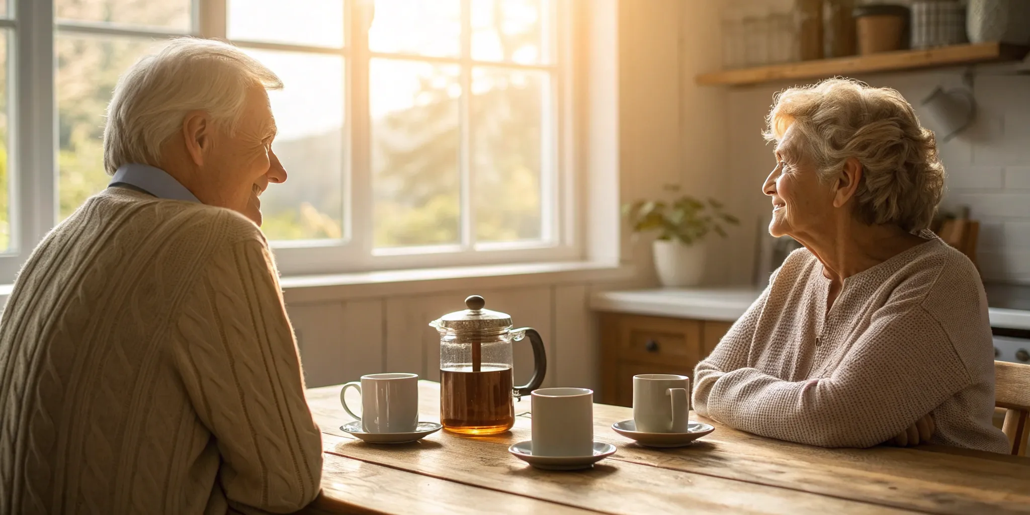 A senior couple reviewing Washington Medigap plans.