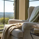 Researching Texas Medigap plans from a comfortable chair overlooking the Texas hill country.