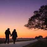 Senior couple on a Texas road considering their options for Medicare Advantage plans.