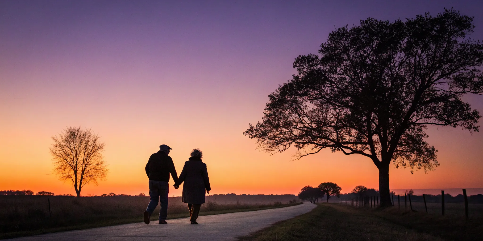 Senior couple on a Texas road considering their options for Medicare Advantage plans.