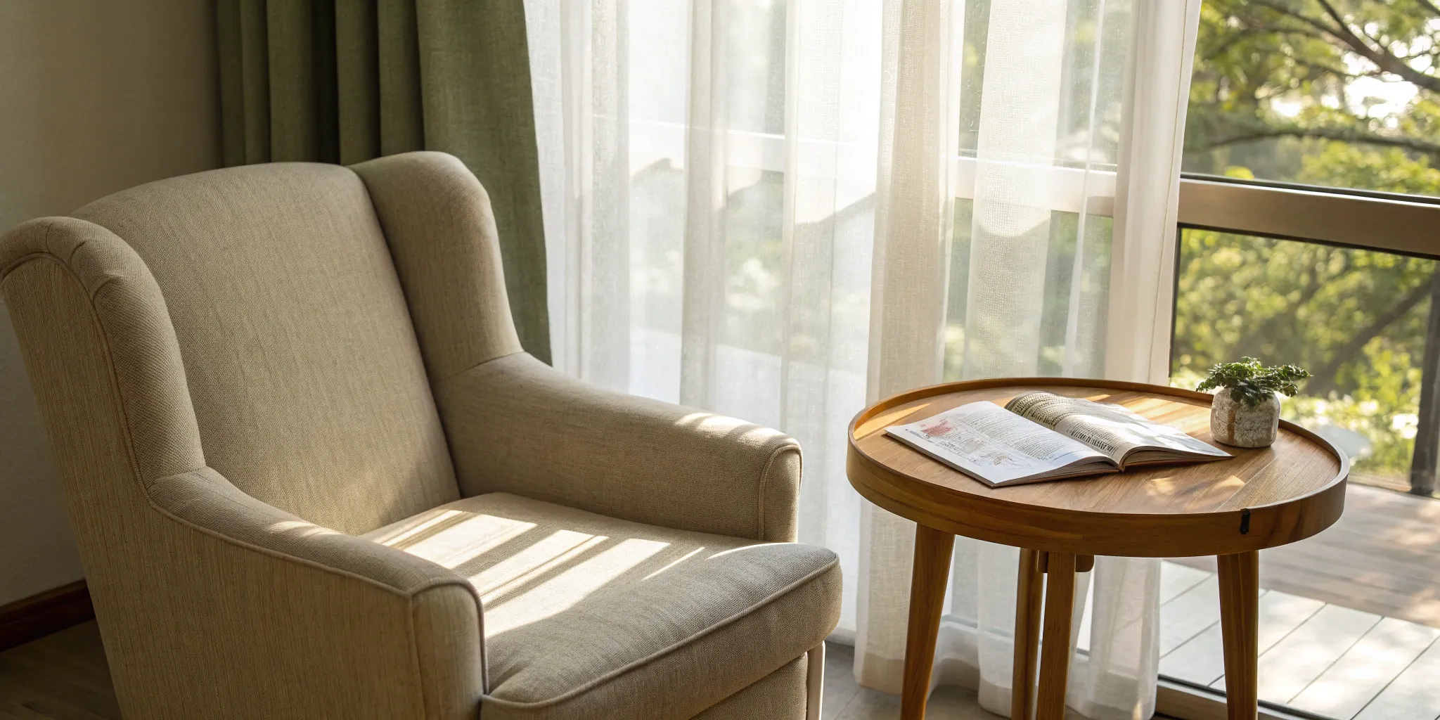 A comfortable reading nook for learning about what Medicare Advantage plans are.