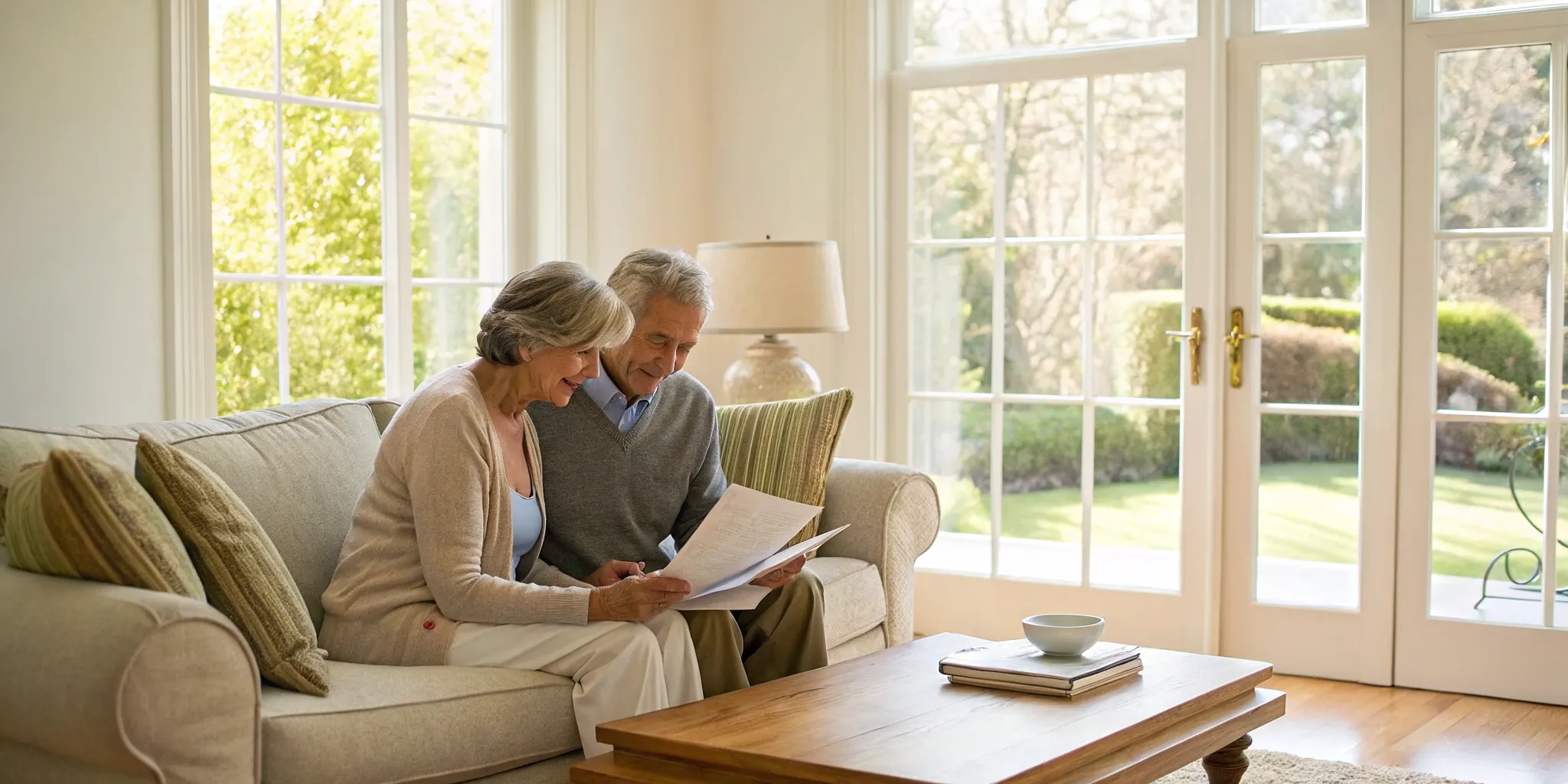 Senior couple reviewing their options for Medigap plans in Wisconsin.