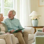 A couple reviews their options for Medicare Advantage plans in Washington.