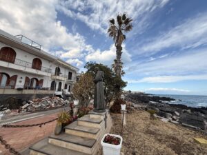 Damaged areas from the cyclone.