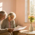 Senior couple reviewing their options for Georgia Medigap plans.
