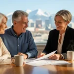 Colorado couple comparing Medicare Advantage plans with an advisor