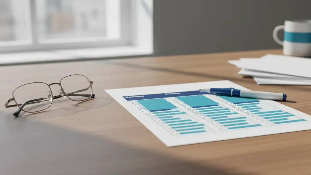 Medigap Plan K vs Plan L comparison materials on a desk
