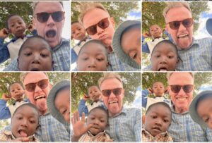 Karl and his new young friends in Madagascar hamming it up for the camera.