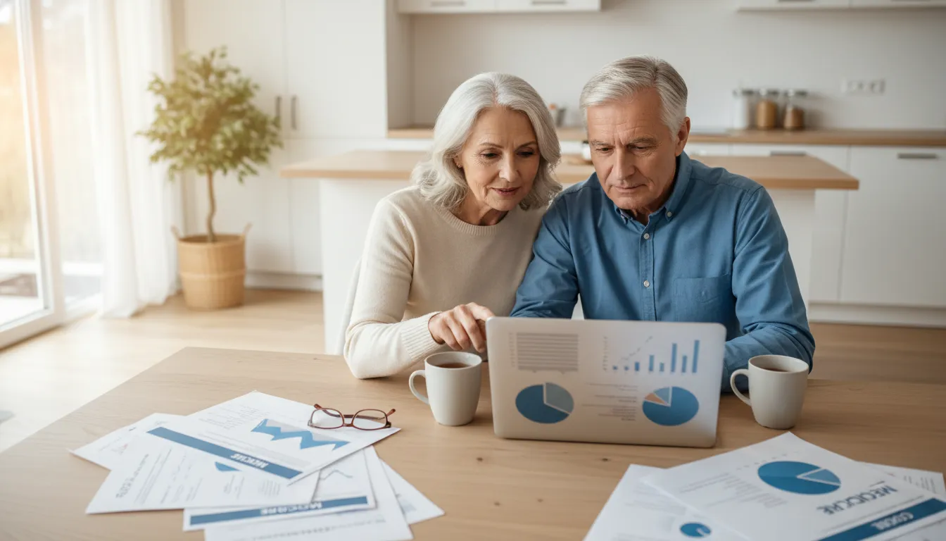 Retired couple comparing Medicare vs COBRA coverage options