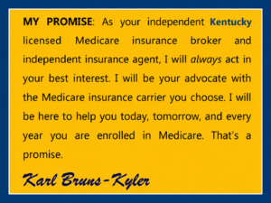 Image explaining Karl's promised to Medicare recipients in Kentucky.