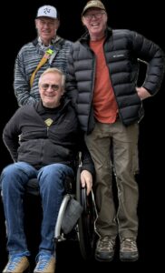 Karl with his two brothers.