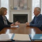 Medicare advisor discussing Michigan Medicare Advantage options with an older couple